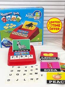 兒童英文拼字學習玩具，字母字母配對遊戲，適合3-8歲幼兒的教育閃卡，幼兒園教室互動遊戲，男孩女孩理想的生日與聖誕禮物。英文拼字玩具，蒙特梭利教育玩具 - 多元 - 查看 2