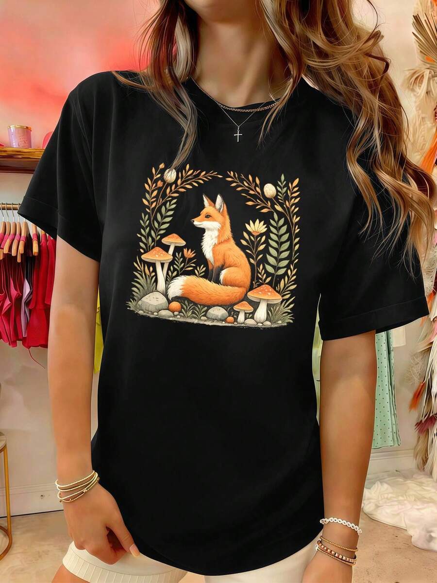 Women T-Shirts - Black - View 1