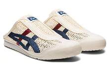 Asics Onitsuka Tiger Mexico 66 Sabot Cream Mako Blue White And Blue - White and Blue - View 3