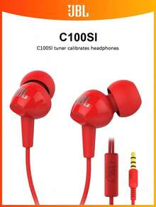 Tai nghe nhét tai có dây JBL C100SI, âm thanh chất lượng cao, phù hợp cho hát karaoke, khử tiếng ồn, tương thích với điện thoại thông minh và máy tính. - Xem 11