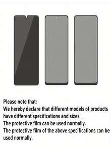 3片装全覆盖磨砂防窥屏保护膜，兼容三星Galaxy S26 S25 Ultra S25 FE Edge S24 S23 S22 Ultra S21 S20 Ultra Plus FE Note 20 Ultra 防窥软膜 - 無色 - 查看 10