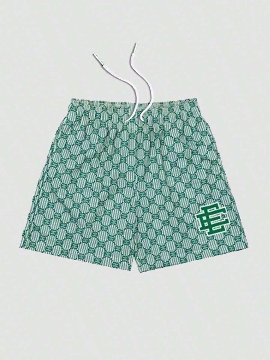 These Digitally Printed Casual Sports Shorts, Featuring Fun Patterns, Are The Perfect Choice For Creating A Street Style Look. - Multicolor - View 1