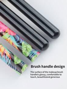 1pc Heart-Shaped Makeup Brush, Foundation, Blush, Concealer, Eyeshadow Brush, Non-Shedding, Soft On Skin - Multicolor - View 5