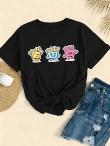 Women T-Shirts - Black - View 2