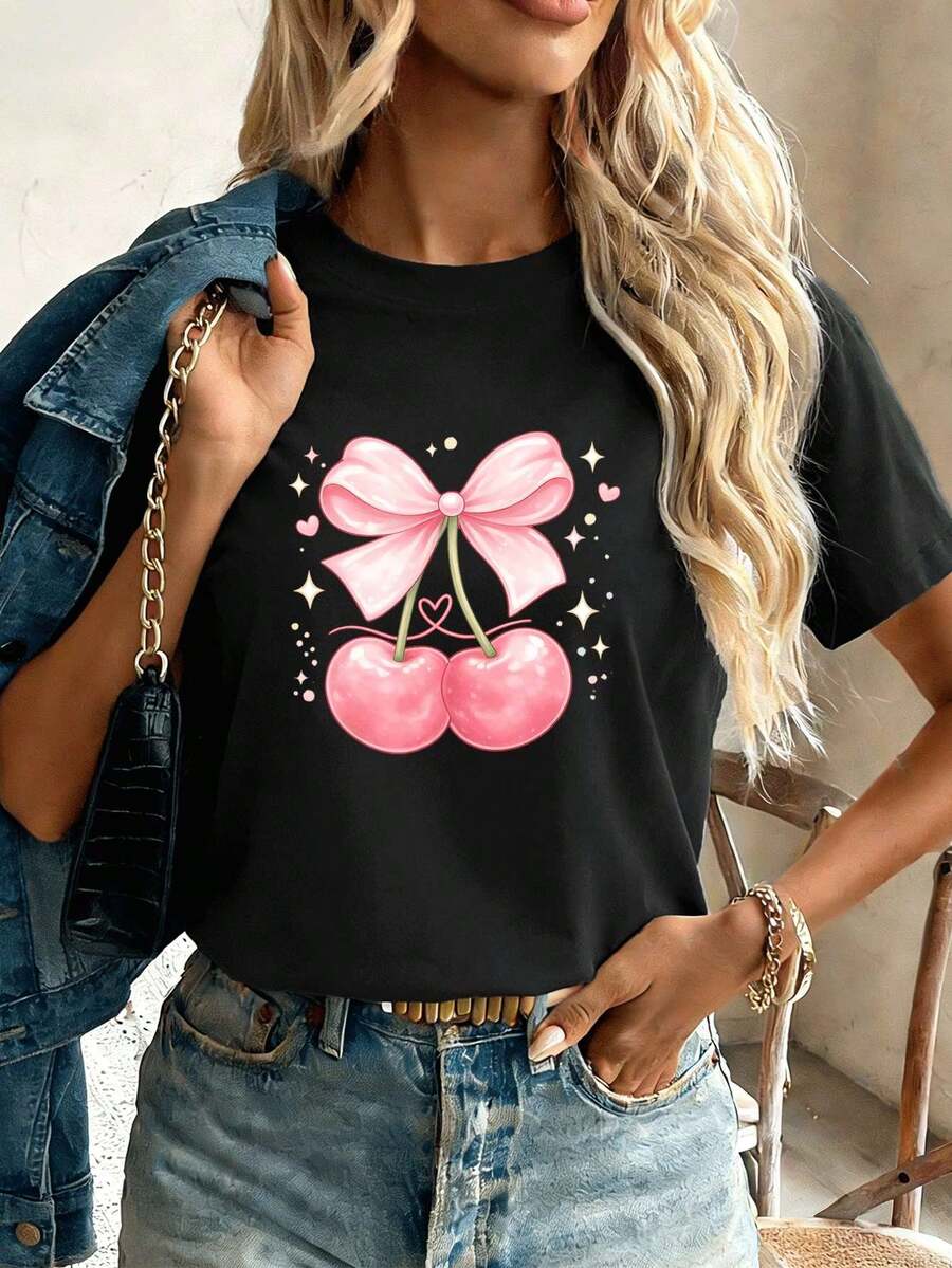 Women T-Shirts - Black - View 1
