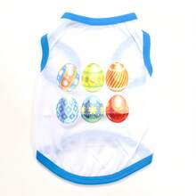 Set de 6 piezas de ropa primaveral y chalecos para mascotas, camisetas impresas para perros, livianas y transpirables, adecuadas para perros pequeños y medianos - Multicolor - Ver 7