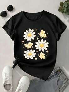 Women T-Shirts - Black - View 1