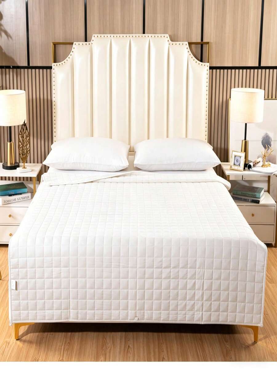 Chăn trọng lực 7kg, 135 x 200 cm, 100% cotton, họa tiết lưới 7x7 cm, chăn trọng lượng dày dặn dành cho người lớn giúp cải thiện giấc ngủ và giảm căng thẳng.