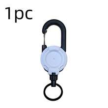 Steel Wire Rope Hanging Strap Buckle, Outdoor Fishing Gear Anti-Lost Wrist Strap, Mountaineering Carabiner, Backpack Key Chain, Camping Supplies - Multicolor - View 12