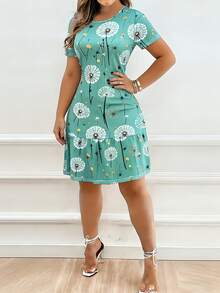 New Fashionable Digital Printed Milk Silk Fabric, Cool Summer Material Elegant - Blue - View 3