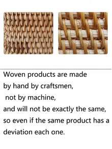 Handwoven Fruit Basket Rattan Tray, Japanese Style Bread Basket, Steamed Bun Basket, Storage Basket, Bamboo Woven Living Room Home Decor Tray - Brown - View 11