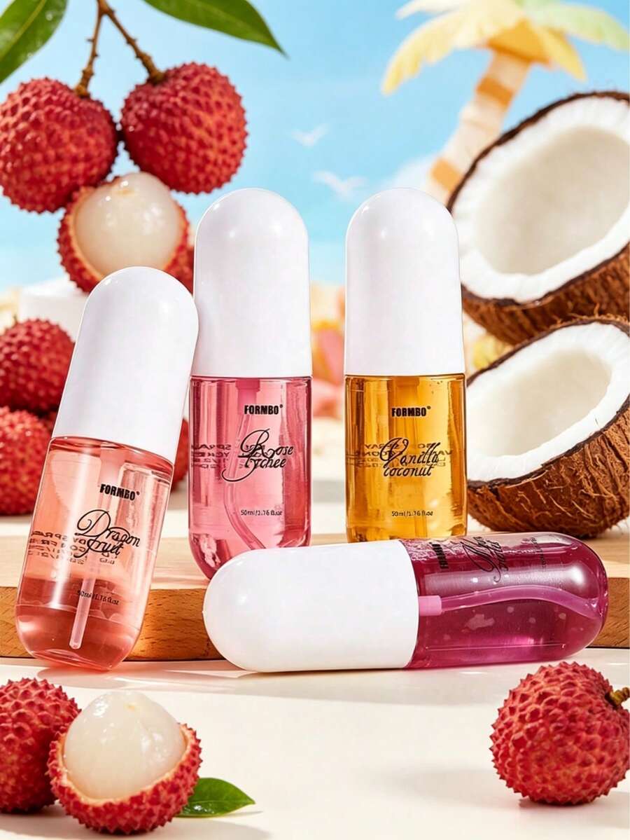 Xịt thơm vải hương dừa 50ml, làm thơm không khí mùa hè, 4 lựa chọn mùi hương, dạng xịt tiện dụng - Chất lượng cao cấp, thích hợp cho các vật dụng hàng ngày như vải vóc, quần, váy, v.v. để khử mùi. Hương thơm tự nhiên và lâu dài, làm thơm không khí tiện lợi. Có thể dùng để trang trí nhà cửa, làm thơm gối, tủ quần áo, hành lý, túi xách để thêm hương thơm ngọt ngào. - Nhiều gia vị - Xem 1