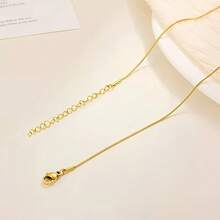 10条装不锈钢可调节蛇骨素链，女士高端轻奢时尚流行首饰礼品派对 - 10PCS蛇骨鏈40+5+片 - 查看 3