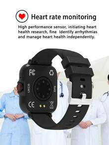 Smartwatch, 1.83-Inch Multifunctional Sports Smartwatch, Featuring Wireless Calling/Music, Message Notifications, Pedometer, Sedentary Reminders, And Multiple Watch Face Wallpapers. Suitable For Both Men And Women, Compatible With Android And IOS. Perfect As A New Year Gift. - View 8