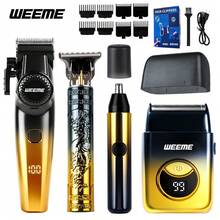 Bộ dụng cụ chăm sóc cá nhân chuyên nghiệp 4 trong 1 dành cho nam giới WEEME - Máy cạo râu điện, máy tỉa râu, máy tỉa lông mũi, sạc USB, mạnh mẽ và cắt chính xác. - Nhiều màu - Xem 2