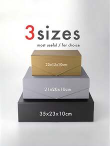 3 Sizes 7 Colors Premium Gift Box Set With Lid, Blank Luxury Packaging Box Suitable For Wedding Bridesmaid, Birthday, Christmas, Graduation Party Gifts - Multicolor - View 2