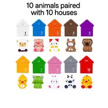 Cute Farm Animal Hand Puppets Set, Made Of Soft Rubber Material, Suitable For Promoting Baby's Cognition, Fun Parent-Child Interactive Toy - Multicolor - View 9