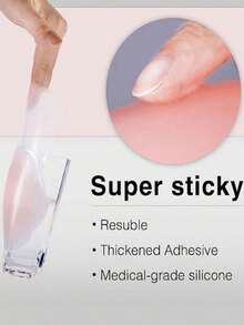 10片装隐形硅胶乳贴 - 性感可水洗乳贴，具有防眩光和提拉效果；无缝设计最大限度减少对比度，打造更平滑的外观；硅胶乳贴 - 彩色 - 查看 9