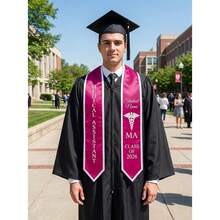 1PC 6.45" X 71.7" Personalized Medical Assistant , Custom MA Graduation Sash Class Of 2026 Gift - Style-1 - View 2