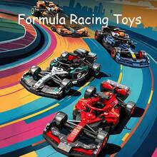 Speed ​​Champions F1 Racing Race Car Toy, Racing Car Building Blocks Set, F1 Model Racing Car Set For Display Or Play, Collectible Assembly Vehicle Toy For Adults, Toy Car For Birthdays And F1 Fans, 300+ PCS - Multicolor - View 3