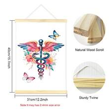 1/6pcs Set Framed/Unframed Medical Human Organ Anatomy Canvas Poster Floral Heart Lung Brain Biology Wall Art Print Minimalist Physical Therapist Decor Painting For Clinic,Hospital Decoration,Gift For Student Doctor - A - View 13