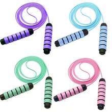 Jump Rope No-Knot Rapid Speed Jumping Rope Cable With Ball Bearings For Women Men And Adjustable Steel Jump Rope With Foam Handles For Home Gym Exercise Fitness Workout Equipment And Slim Body - Purple - View 3