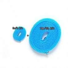 10m/8m/5m/3m Cuerda de tender a prueba de viento con agujeros, cuerda de secado con estilo de rejilla para colgar ropa y mantas, adecuada para uso doméstico, viajes al aire libre, regalo del Día de San Valentín (tamaño aleatorio de 3m), primavera, minimalista, blusas de verano - Multicolor - Ver 18