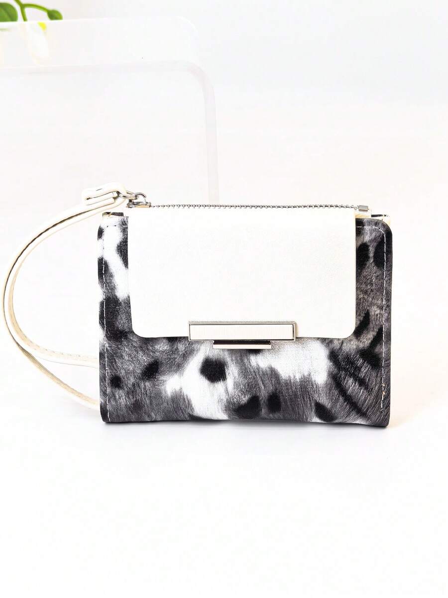 MINGYOU Fashionable, Delicate And Cute Soft Short Handheld Zipper Coin Purse - White - View 1
