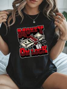 Plus Size T-Shirts - Black - View 6