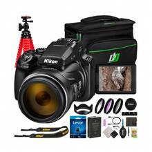 Nikon Cámara digital compacta COOLPIX P1100 Superzoom con zoom 125x y grabación 4K UHD (paquete) - Ver 1