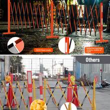 Safety Cones & Barriers - 9FT Basic Model | With 4 Wheels | Orange + Black - View 7
