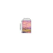 1 Stück Rosa Sternenhimmel Kunstwerk, Pastell Sonnenuntergang Ölgemälde Leinwanddruck | Moderne impressionistische Kunst Dekoration geeignet für Mädchenzimmer, Wohnheim, Wohnzimmer oder Büro, impressionistisches Landschaftsposter, Geschenk für Kunstliebhaber, gerahmt oder ungerahmt - Muster 2 - Übersicht 18
