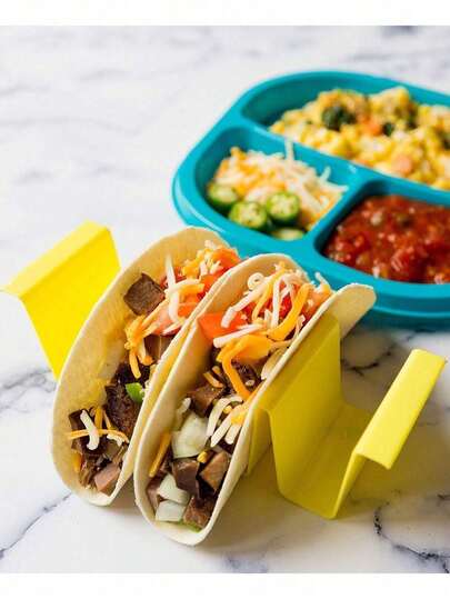 Giá đựng bánh taco, khay đựng bánh taco, giá để bánh taco, khay đứng đựng được 8 bánh taco vỏ mềm hoặc vỏ cứng, cũng dùng được cho bánh tortilla, burrito, bộ dụng cụ phục vụ, khay đựng bằng tre, tuyệt vời cho bánh tortilla, dùng trong gia đình, tiệc tùng, sinh nhật và nhà hàng.