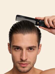 Bộ dụng cụ chăm sóc cá nhân 2 món: 1 lược chải râu chất lượng cao + 1 lược lông heo tự nhiên + 1 lược gấp bỏ túi, dụng cụ chăm sóc cá nhân hàng ngày dành cho nam giới, món quà tuyệt vời dành cho bạn trai/chồng. - màu nâu - Xem 5