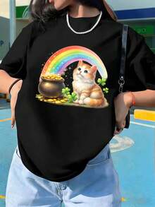 Women T-Shirts - Black - View 1