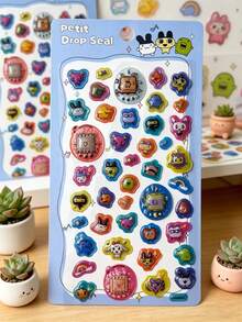 Một bộ sticker trang trí thủ công dành cho trẻ em, thích hợp để trang trí văn phòng hoặc trường học, sticker sổ tay, sticker sổ sách, sticker vali, sticker trang trí đàn guitar, sticker laser, quà tặng cho bạn bè và gia đình, quà Giáng sinh, đồ trang trí Giáng sinh, sticker nhân vật hoạt hình Nhật Bản ngẫu nhiên đắt tiền. - Nhiều màu - Xem 2