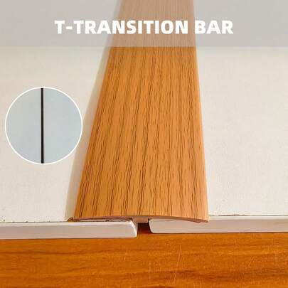 1 cuộn nẹp viền hình chữ T, kích thước 1m x 5cm, dải nẹp sàn tự dính bằng PVC dùng để nối các khe hở sàn và cửa ra vào.