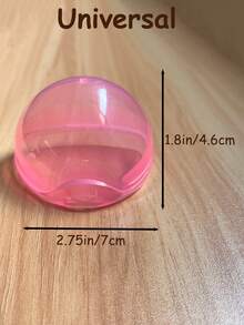 1/2/4 piezas Estuche para chupete con cordón, Estuche portachupetes, Caja para clip de chupete para caminar, viajar, cochecito (No incluye chupete) - Rosa Pálido - Ver 6
