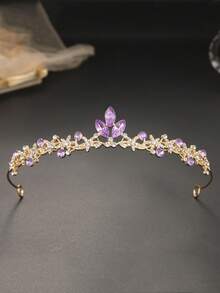 Phụ kiện đội đầu cô dâu thanh lịch và mộng mơ, vương miện công chúa đơn giản, phù hợp cho sàn diễn thời trang, các buổi họp mặt và lễ hội. - Ngôi sao - Xem 3