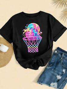 Women T-Shirts - Black - View 2