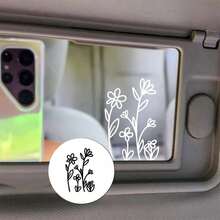 1 miếng dán hoa nhỏ | Dán gương | Hình dán hoa thực vật | Hình dán đơn giản | Dán laptop | Hình dán xe hơi | Hình dán nhỏ - A - Xem 8