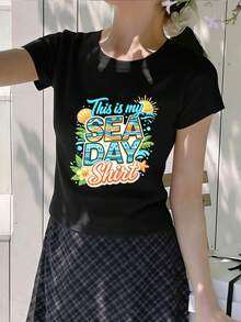 Women T-Shirts - Black - View 2