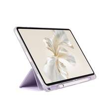 透明壓克力三折平板保護殼 附筆槽設計 適用於 Honor Pad 10 2025 (12.1 吋)/V9 2025/X9 Pro 2024 2025/X8a 2024/X9 2023/X8 Pro 2023/V8 Pro 2022/Pad 9 2023/ MatePad 11 2023/ MatePad Se 11 2024/ MatePad 11.5 S 2024/2025 (11.5 吋)/Xiaoxin Pad 11 2025 (11 吋)/Xiaoxin Pad 2024 (11 吋) - 淡紫色 - 查看 7