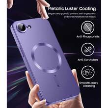 Magnetic Wireless Charging Phone Case With Camera Protection For IPhone 17 Pro Max, 16, 15, 14, 13, 12, 11 Pro Plus, 17e - Dark Purple - View 3