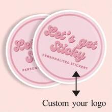 1-240pcs Personalized Labels - Customizable Stickers, Add Any Text, Images, Custom Thank You Labels, Seal Stickers, No Ironing, Back To School - Multicolor - View 1