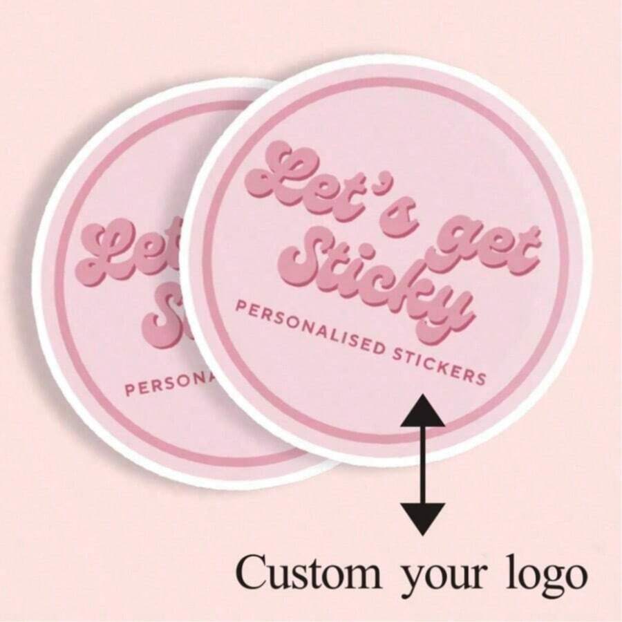 1-240pcs Personalized Labels - Customizable Stickers, Add Any Text, Images, Custom Thank You Labels, Seal Stickers, No Ironing, Back To School - Multicolor - View 1