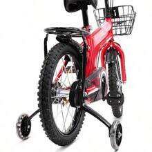 Bicicleta Infantil de Acero 16 Pulgadas Color Rojo con Timbre, Cuadro 16, Ideal para Niños - Rojo - Ver 9