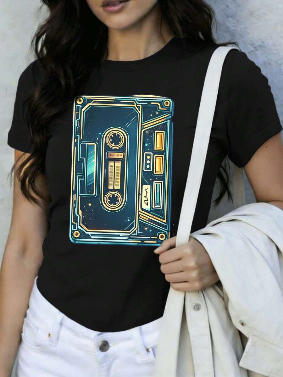 Women T-Shirts - Black - View 1