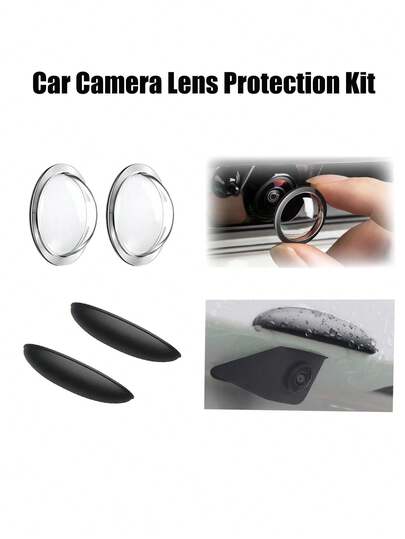 1 Set-Car Camera Lens Protection Kit, Car Rear View Camera Anti-Rain Cover,Transparency Weatherproof Cars Backup Cameras Protection,Anti-Glare,Anti-Rain,Anti-Collision, Universal Modified Accessories For Most Cars