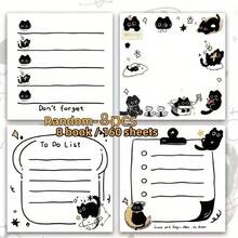 1/4/8 Pcs Cute Black Cat Sticky Notes - Easy To Tear Off Without Leaving Marks, Suitable For Office, School, Home, Planners, Perfect Gift For Cat Lovers (20 Sheets/Book), Cat Supplies, Office Supplies, Fun Stationery, Smooth - A - View 11